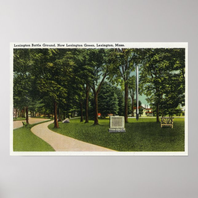 Battle Ground, nu Lexington Grönt Poster (Framsidan)