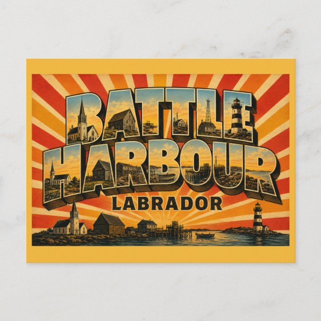 Battle Harbour Labrador Historic District Vykort (Framsida)