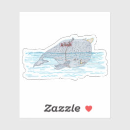Battle Horn-Whale Klistermärken