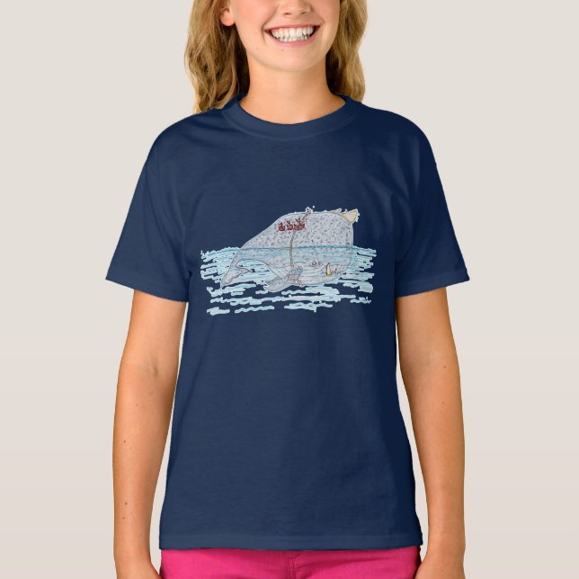 Battle Horn-Whale T Shirt (Framsida)