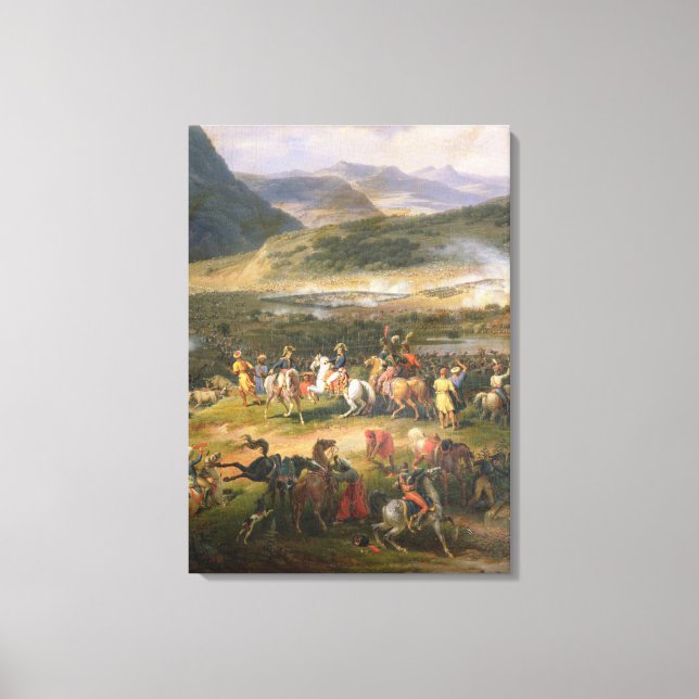 Battle Mount Thabor, beskriv Napoleon och hans Canvastryck (Framsida)