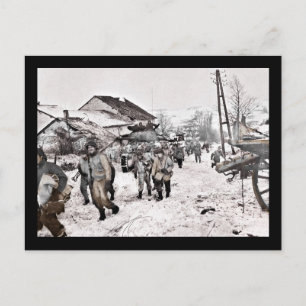 Battle of Bulge Troop Recon Vykort