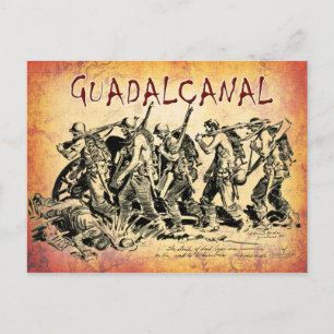 Battle of Guadalcanal, 1943 Vykort