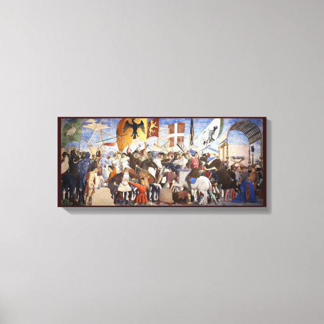 BATTLE of HERACLIUS by Piero Della Francesca Canvastryck (Framsida)