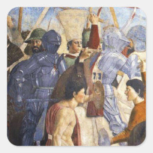 BATTLE of HERACLIUS by Piero Della Francesca Fyrkantigt Klistermärke