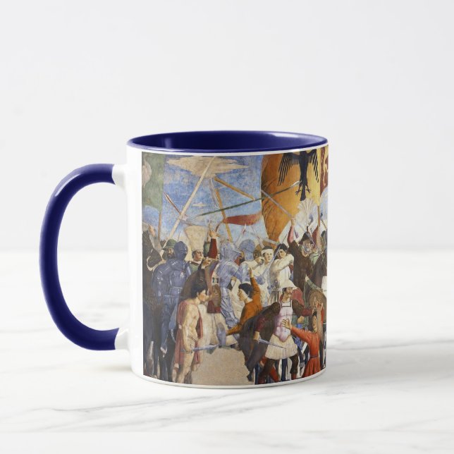 BATTLE of HERACLIUS by Piero Della Francesca Mugg (Vänster)