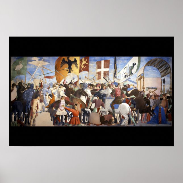 BATTLE of HERACLIUS by Piero Della Francesca Poster (Framsidan)