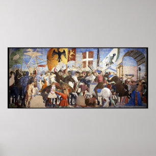 BATTLE of HERACLIUS by Piero Della Francesca Poster