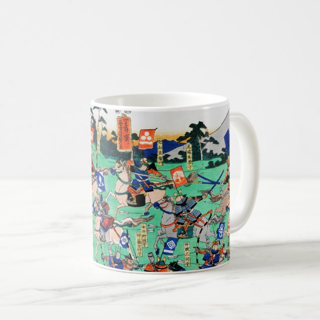 Battle of Kawanakajima, Ukiyo-e Kaffemugg (Framsida höger)