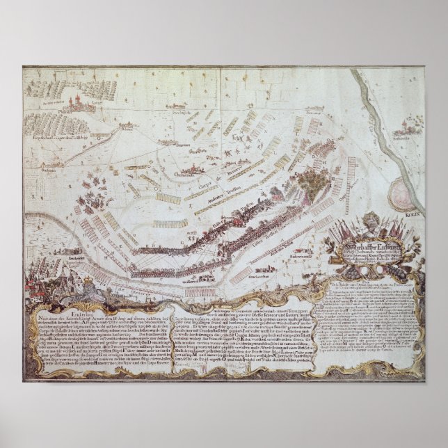 Battle of Kolin in Bohemia, 18 augusti 1757 Poster (Framsidan)