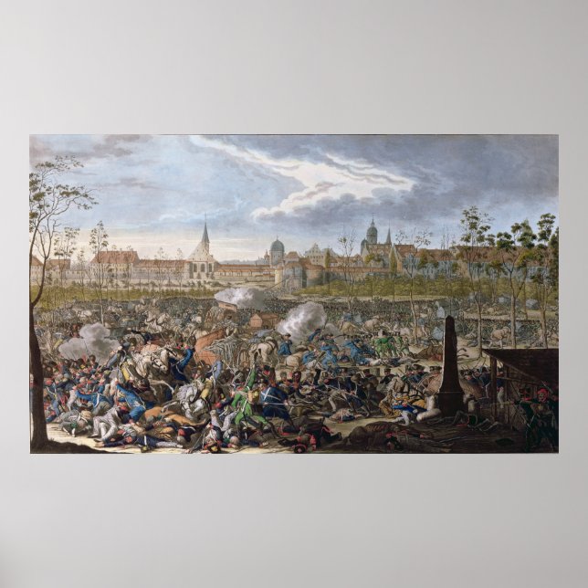 Battle of Leipzig, 19 oktober 1813 Poster (Framsidan)