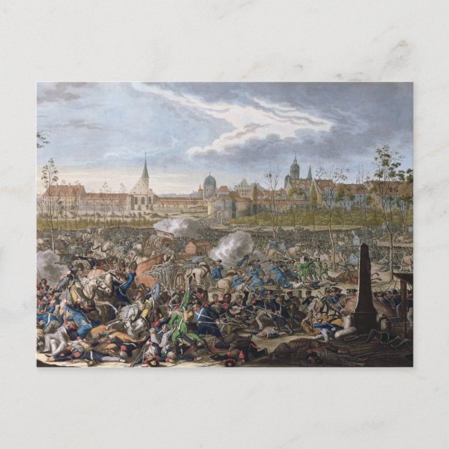 Battle of Leipzig, 19 oktober 1813 Vykort (Framsida)