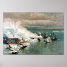 Battle of Mobile Bay - Civil Krig Poster