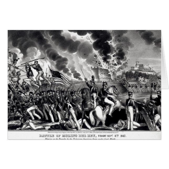 Battle of Molino del Rey Hälsningskort (Framsidan Horizontal)