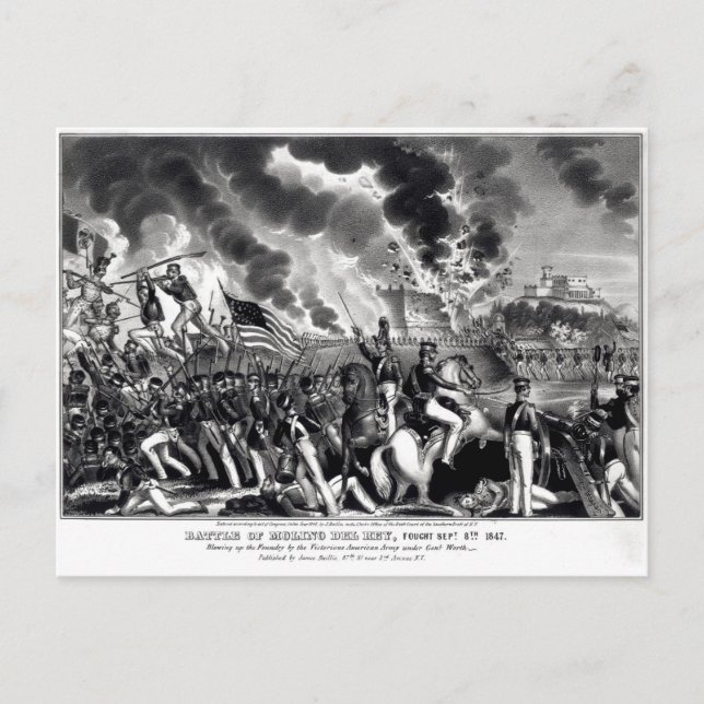 Battle of Molino del Rey Vykort (Framsida)