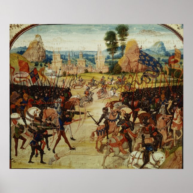 Battle of Poitiers, Froissart's Chronicle Poster (Framsidan)