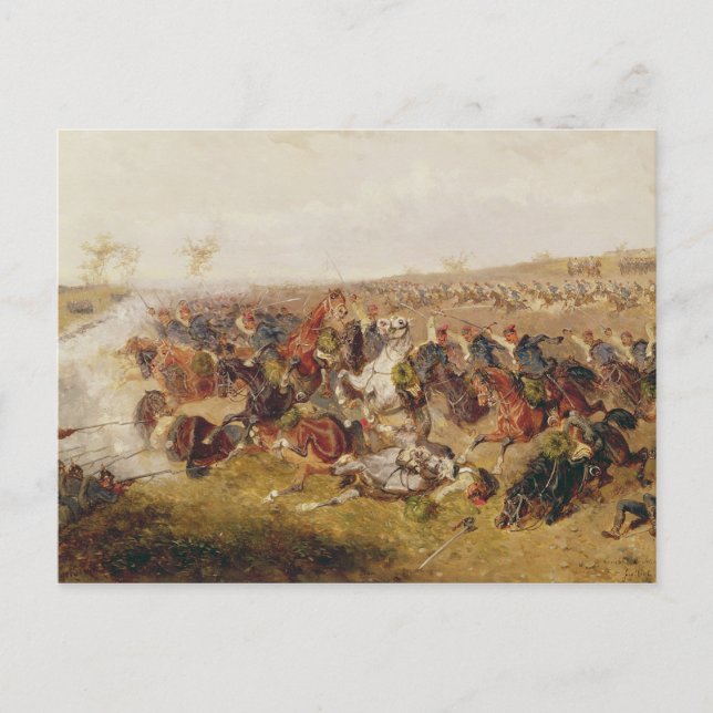 Battle of Schweinschaedel, 29 juli 1866 Vykort (Framsida)