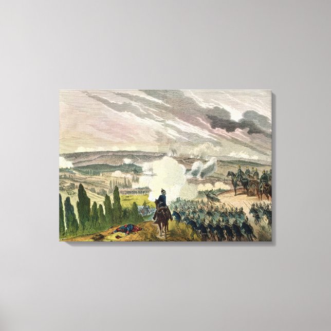 Battle of Sedan, 1 september 1870 Canvastryck (Framsida)