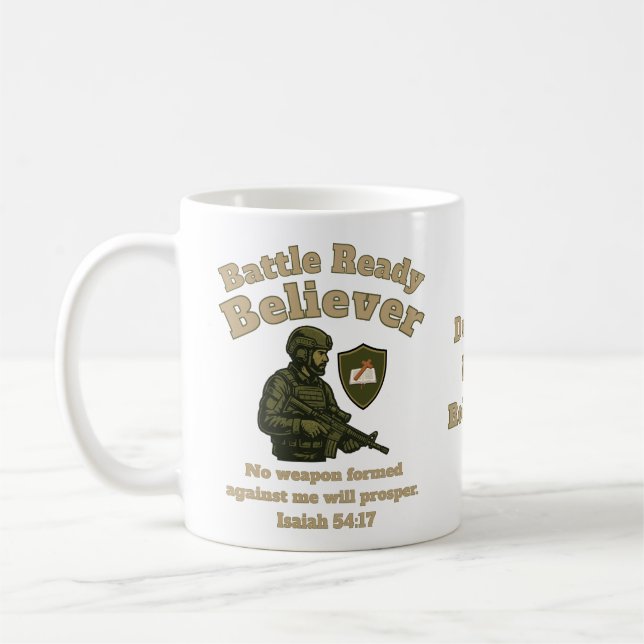 Battle Ready Believer Kaffemugg (Vänster)