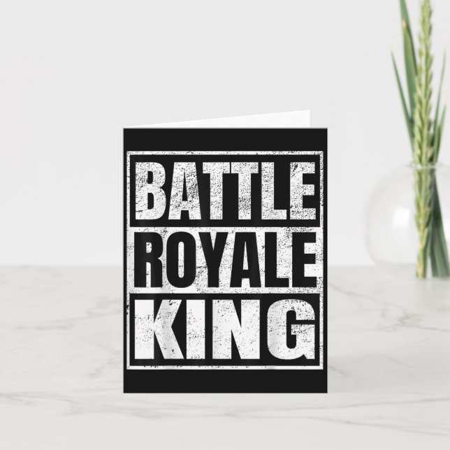 Battle Royale Kung Sliten Gamerpresent  Kort (Framsida)