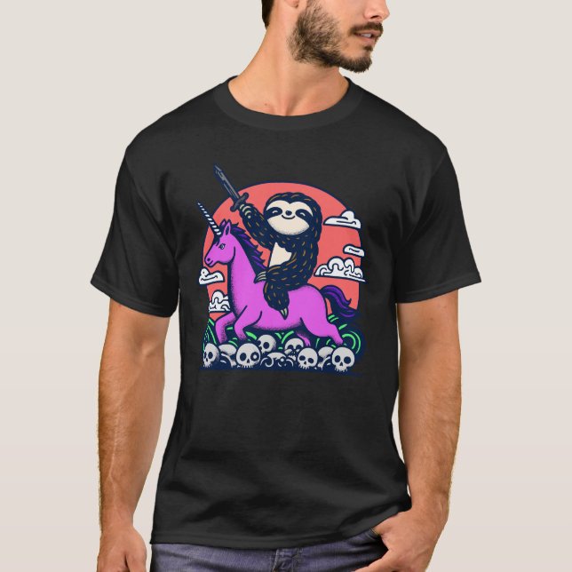 Battle Sloth T Shirt (Framsida)