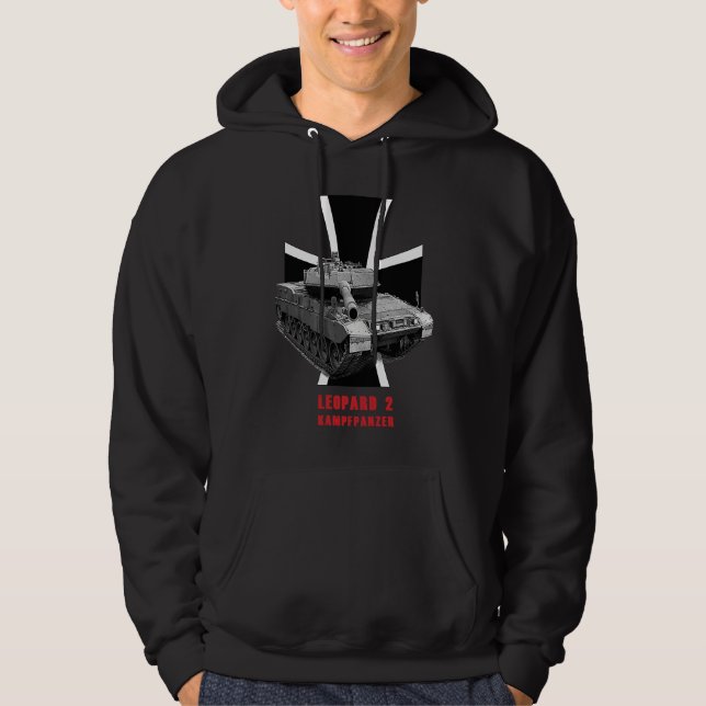 Battle Tank Leopard 2 Bundeswehr Kampfpanzer Hoodie (Framsida)