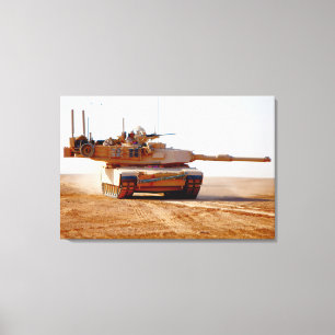 BATTLE-TANK - M1 Abrams 24x36 Canvastryck