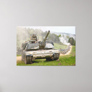 BATTLE-TANK - M1 Abrams 40x60 Canvastryck