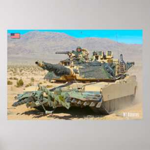 BATTLE-TANK - M1-brams Poster