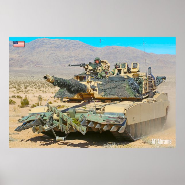 BATTLE-TANK - M1-brams Poster (Framsidan)