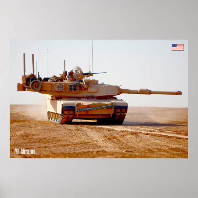 BATTLE-TANK - M1-brams Poster (Framsidan)