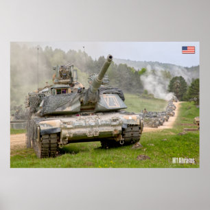 BATTLE-TANK - M1-brams Poster