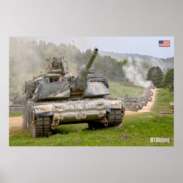 BATTLE-TANK - M1-brams Poster (Framsidan)