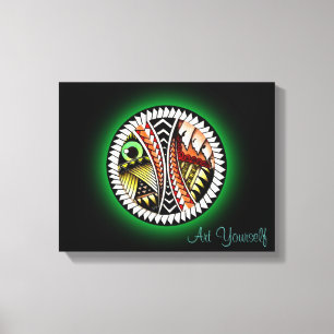 Battle Tattoo Teckning Canvastryck