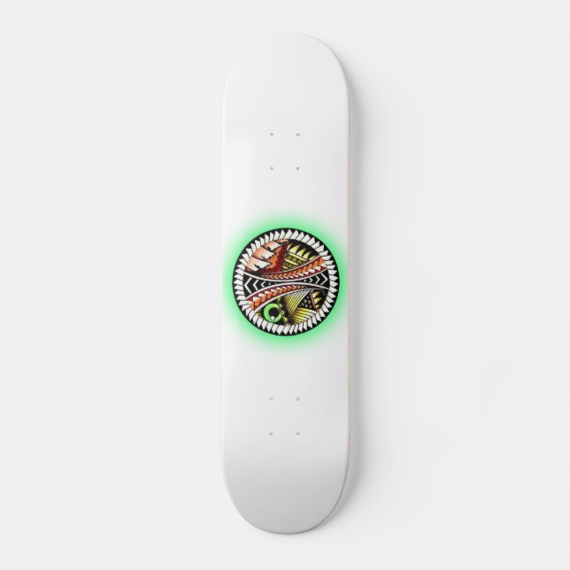 Battle Tattoo Teckning Skateboard Bräda 20 Cm (Framsida)