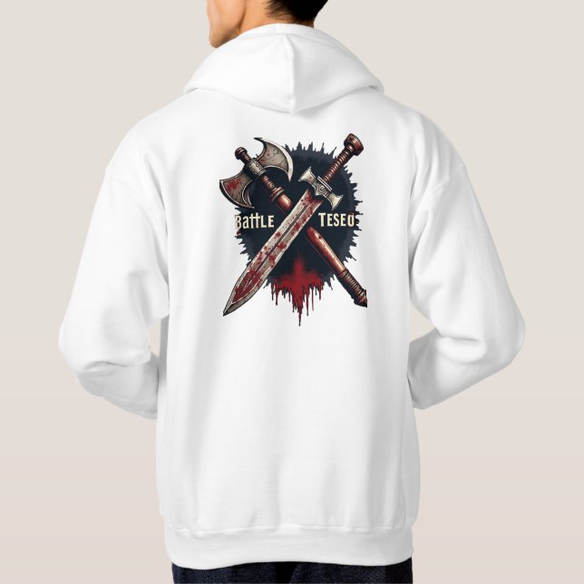 Battle Teseo - Warrior's Might Hoodie (Baksida)