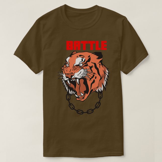 Battle Tiger T Shirt (Design framsida)