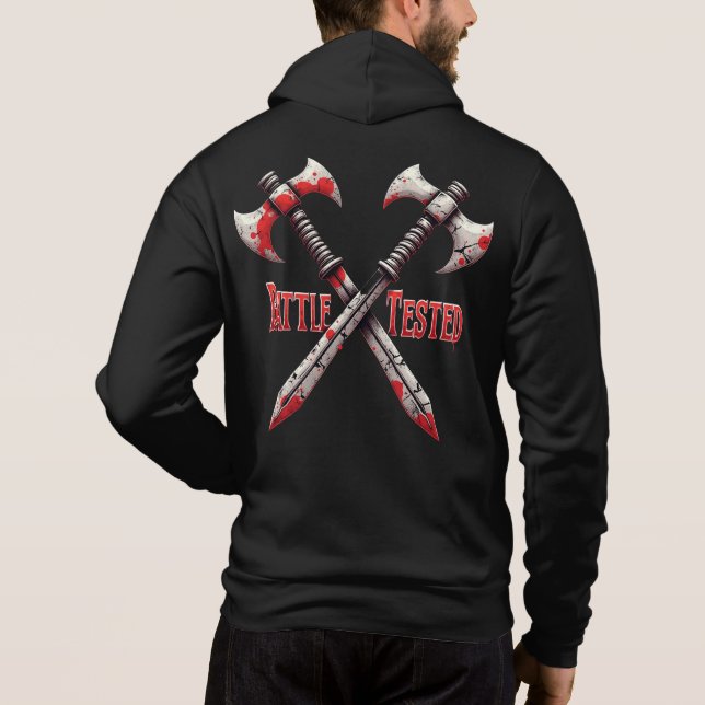 Battle Tsted Axes - Warrior Grit T Shirt (Baksida)