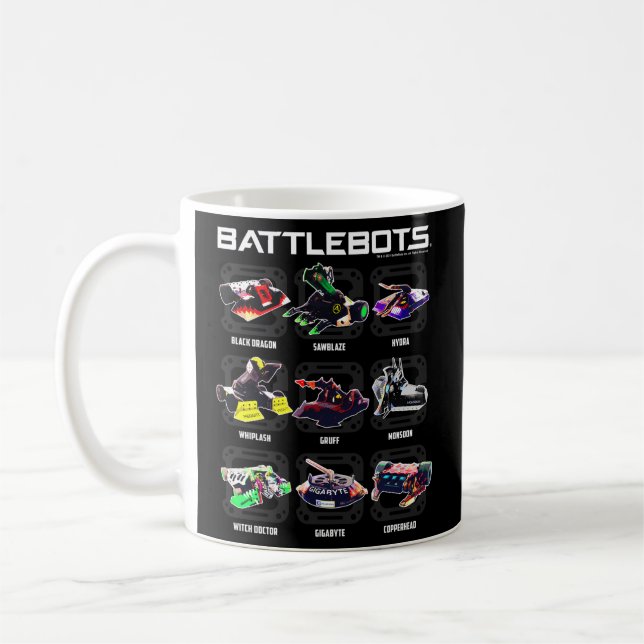 Battlebots Robot Photo Box Up Kaffemugg (Vänster)