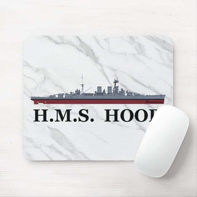 Battlecruiser Hood Mousepad Musmatta (Med mus)