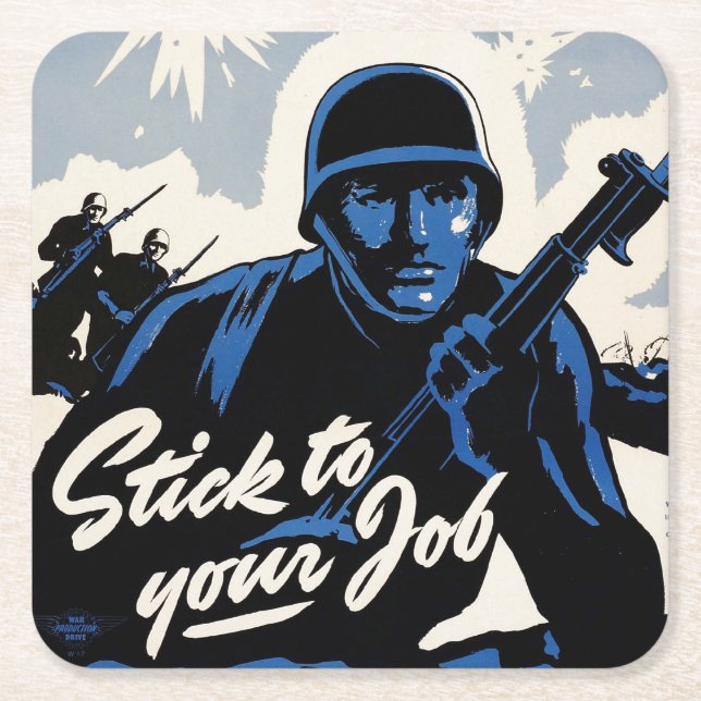 Battlefield Beachhead Assault av American Warriors Underlägg Papper Kvadrat (Framsidan)