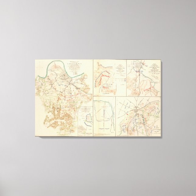 Battlefield, Nashville, Tenn Canvastryck (Framsida)