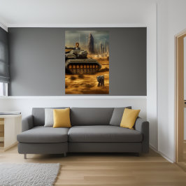 Battlefield of Novum Desertum | AI Art Poster
