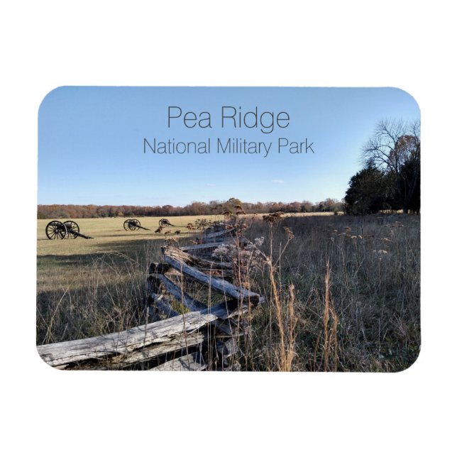 Battlefield, Pea Ridge National Military Park, MO Magnet (Horisontell)