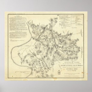 Battlefields Front of Nashville Poster