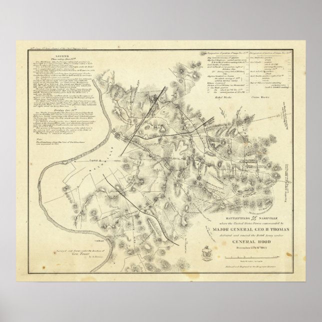 Battlefields Front of Nashville Poster (Framsidan)