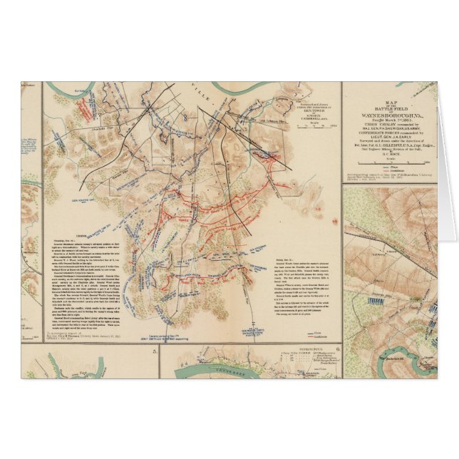 Battlefields Nashville, Tenn Hälsningskort (Framsidan Horizontal)