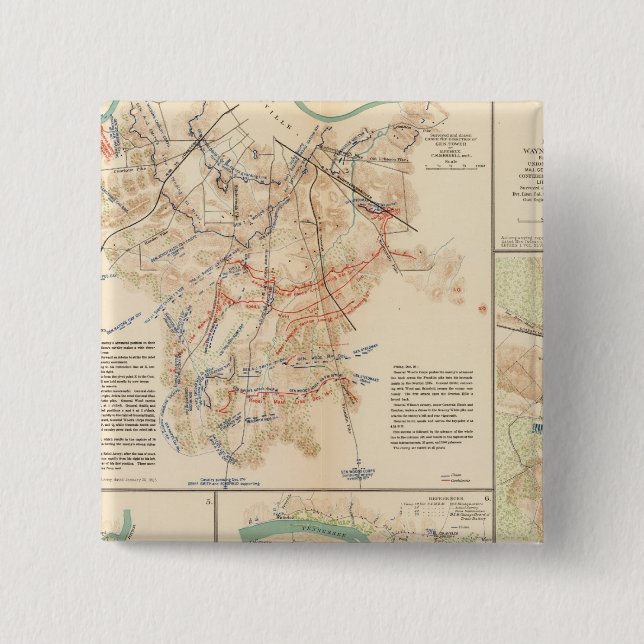 Battlefields Nashville, Tenn Knapp (Framsida)