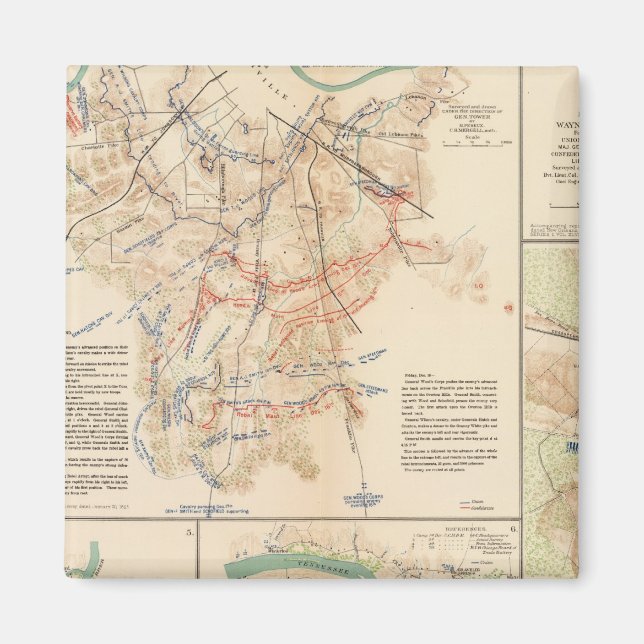 Battlefields Nashville, Tenn Magnet (Framsidan)