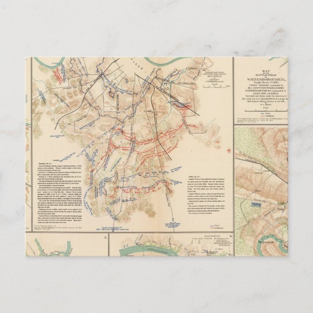 Battlefields Nashville, Tenn Vykort (Framsida)